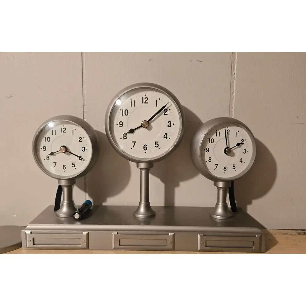 Pottery Barn Around the World 3-Time Zone Clock